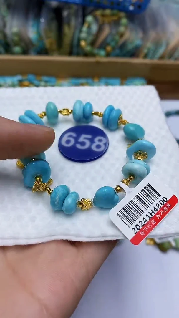 【闪购商品】绿松石手串银S925镶嵌658