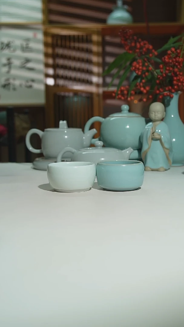 天青二级玉清一级悟道杯一对