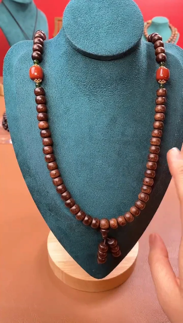 【闪购商品】沉香手串P沉水玉化富森红土6*8*108颗