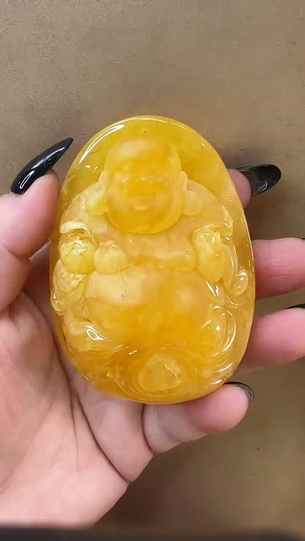 琥珀颈饰未镶嵌吊坠