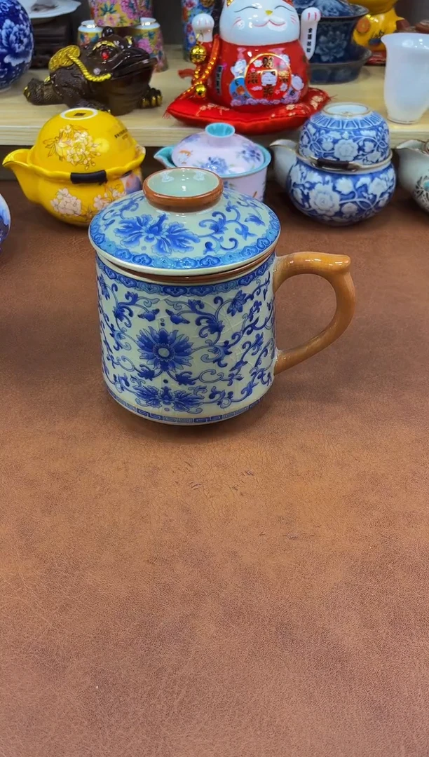 陶瓷茶具摆件旅行套组