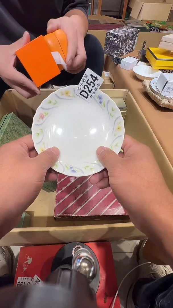 瓷片花***随乱山瓷片D254