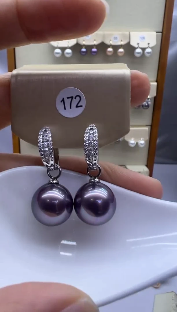 未镶嵌耳饰淡水珍珠172