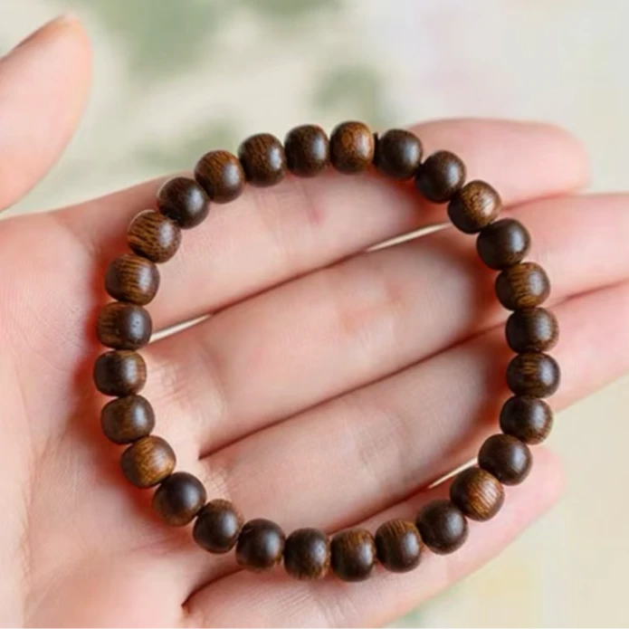 野生芽庄特加雷料白棋沉水7*7单圈沉香木（纹理随型发其一）