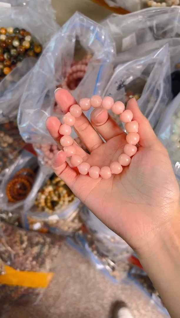 吊坠菩提根/象牙果粉色猫猫头单圈