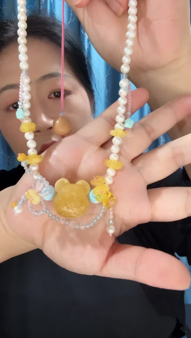 未镶嵌项链蜜蜡蜜蜡小熊项链