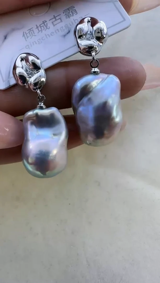 【闪购商品】淡水珍珠耳饰银S925镶嵌463