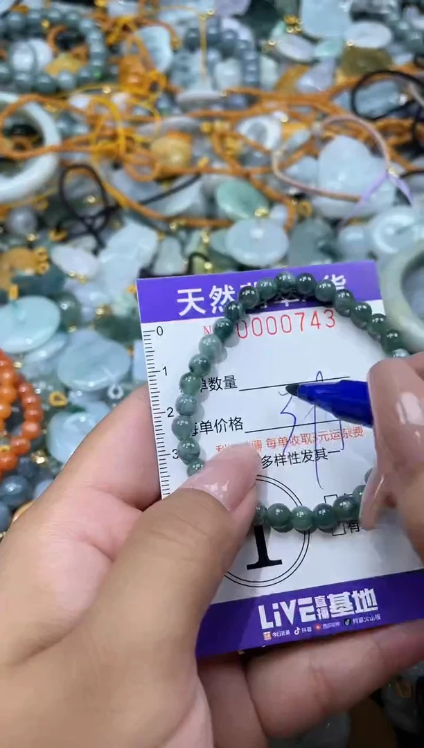 翡翠未镶嵌颈饰00743