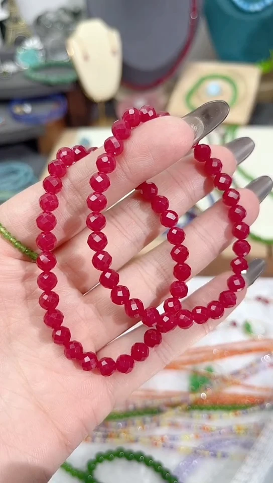 【闪购商品】红宝石手链未镶嵌圆刻99