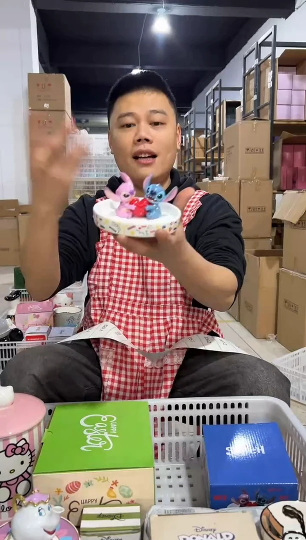 【闪购商品】杯原盒史迪仔安琪首饰盘