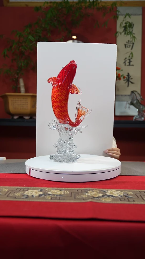 【闪购商品】琉璃手工艺品鱼跃龙门