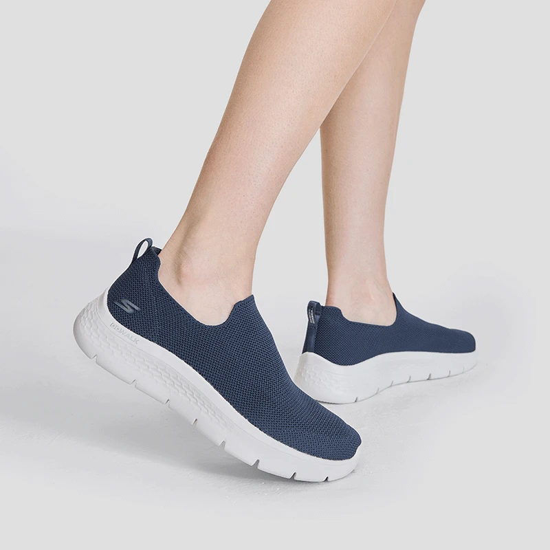 Skechers斯凯奇一脚蹬网面健步鞋女2025年新款舒适透气缓震运动鞋