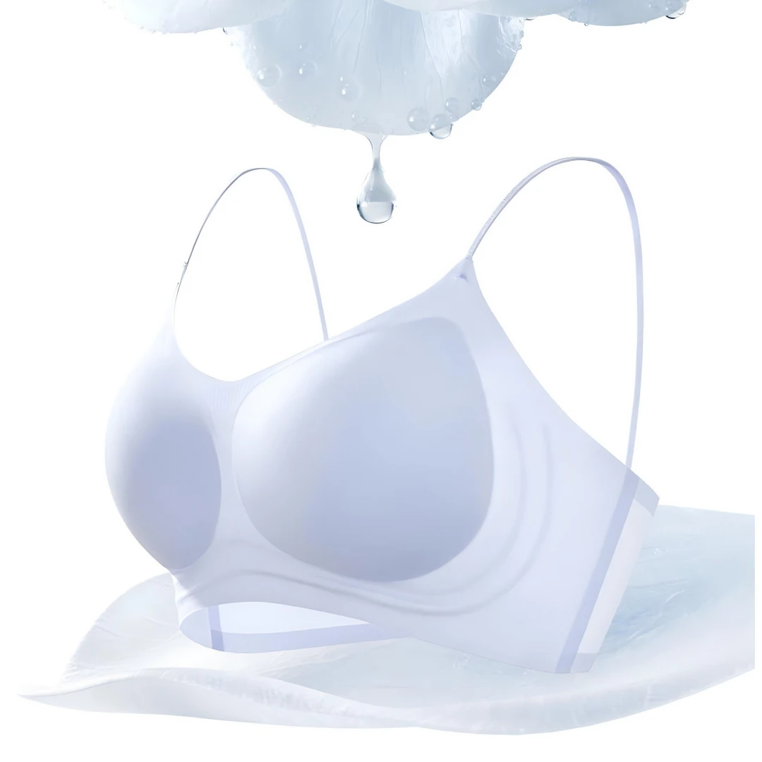 【小熊】5082夏季山茶花冰肌聚拢内衣女文胸细闪肩带美背