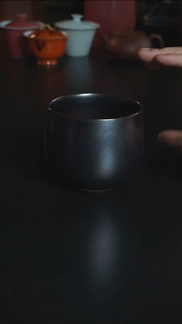 素直陶艺乌金釉水洗450