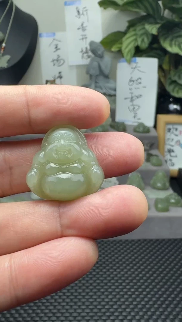 颈饰未镶嵌和田玉25mm 多样性发一、赠绳  完美主义慎拍