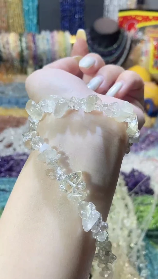 未镶嵌珠宝半成品水晶柠檬晶