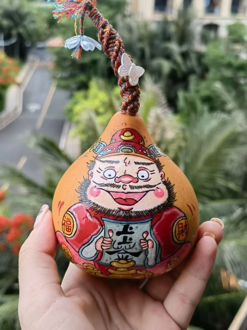 【直播间选品链接】二蛋手工葫芦工艺品把玩摆件个性手工小葫芦一号
