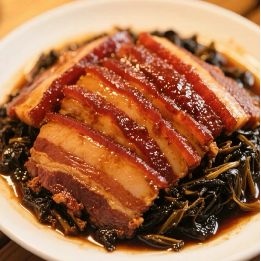 富顺农家烧白梅菜扣肉土猪肉制作