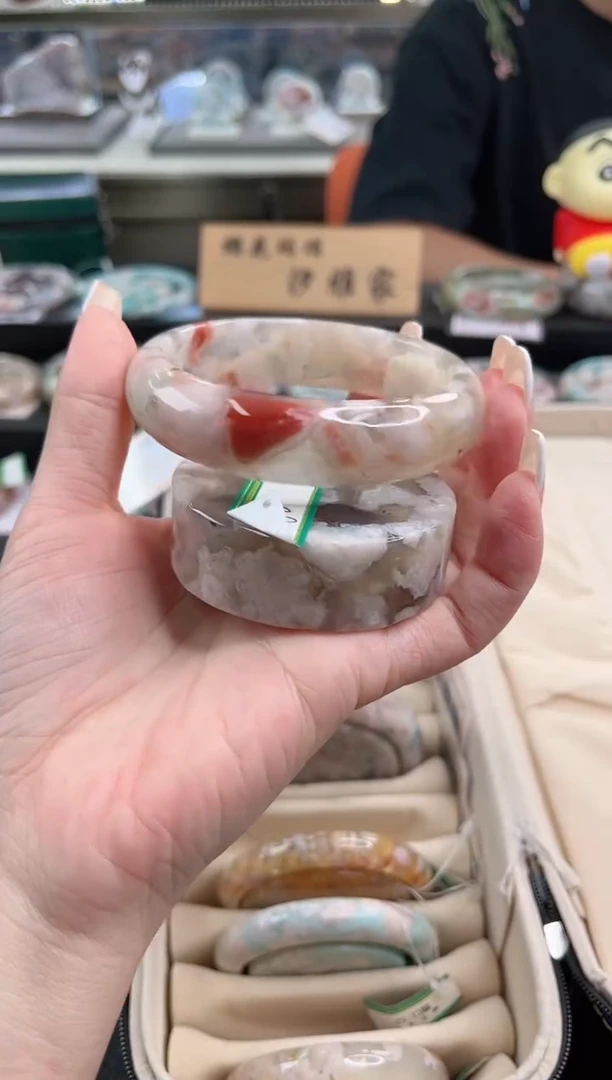 未镶嵌手镯石英质玉63圈口（赠品镯心）s9001