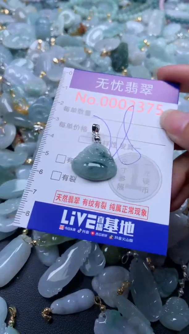 翡翠未镶嵌吊坠(不含链)2375