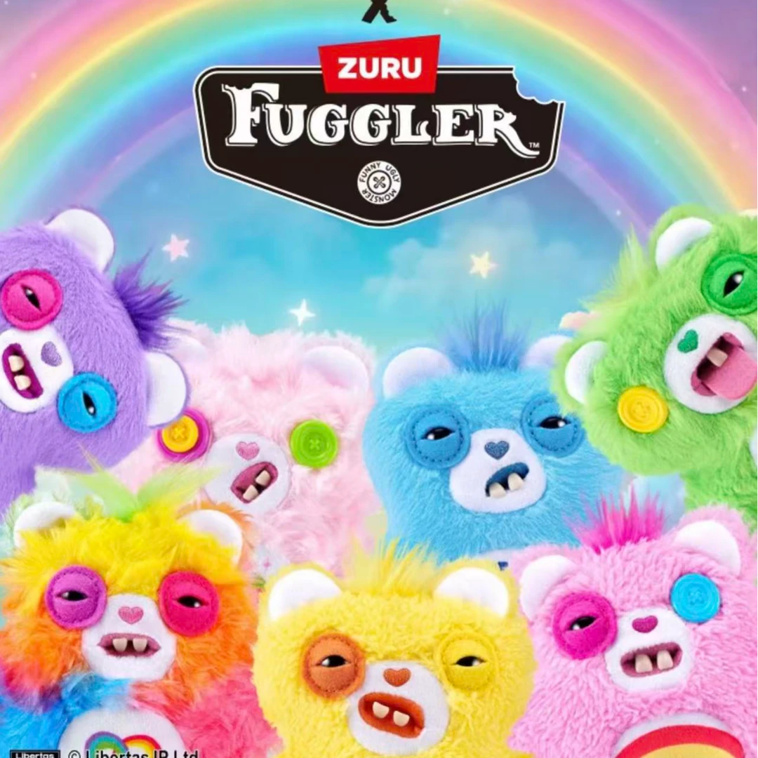 Fuggler萌牙怪兽爱心熊盲盒毛绒挂件搞怪潮公仔钥匙扣