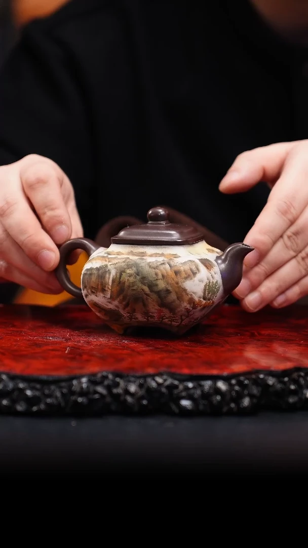 【闪购商品】紫砂茶壶37cc   传炉,WZG,百目紫泥