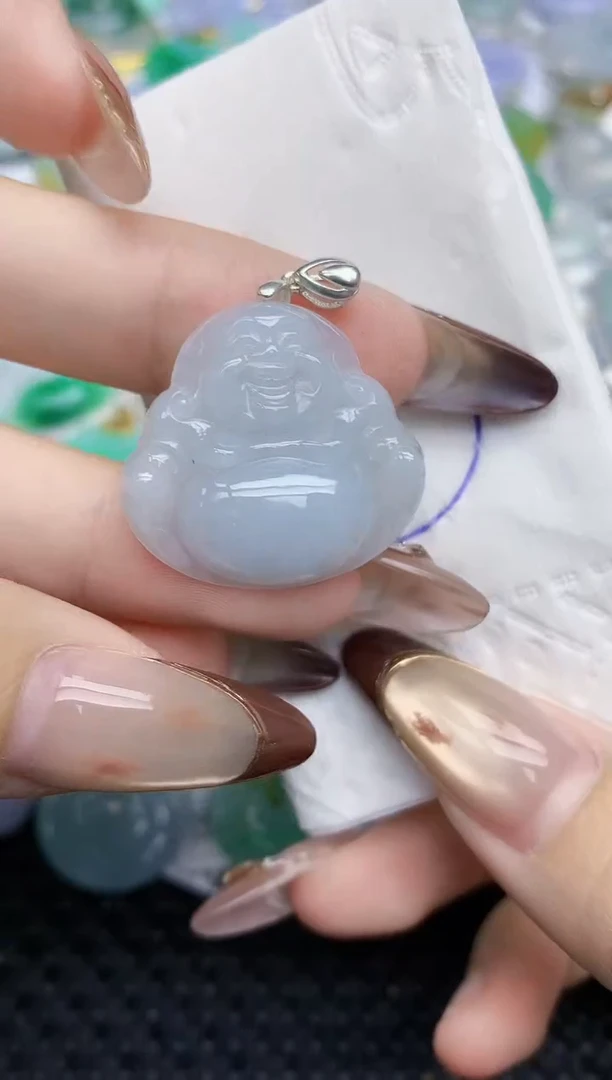 颈饰银S925镶嵌翡翠   天然翡翠A货  百元以上9米证书费自理