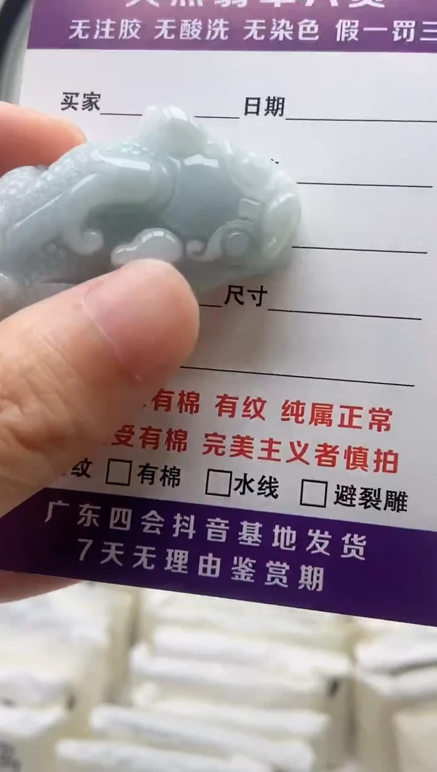 翡翠未镶嵌颈饰貔貅