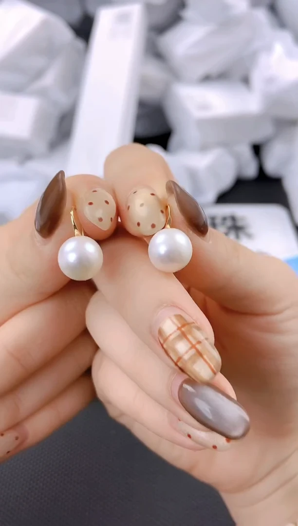 未镶嵌耳饰淡水珍珠ed1033