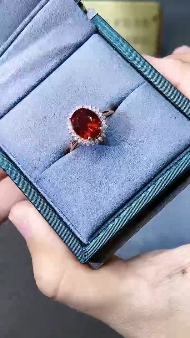 【闪购商品】红宝石戒指银S925镶嵌321