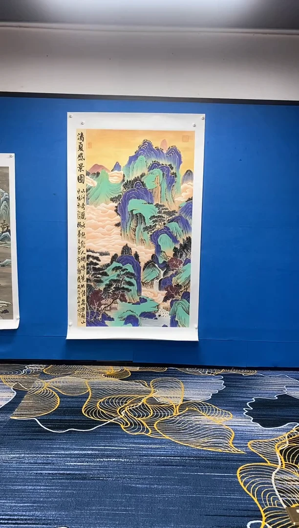 【闪购商品】国画张巨富  清夏盛景图大作