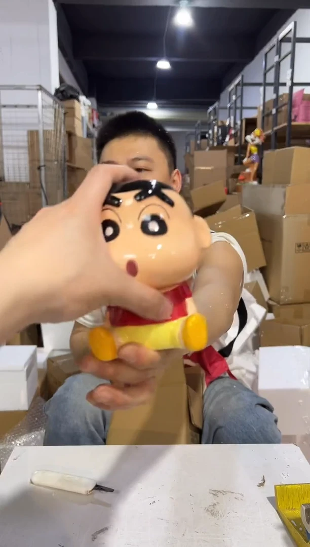 瓷片蜡笔小新存钱罐