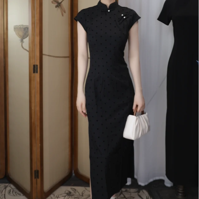 玉蝉  春夏款日常气质优雅旗袍