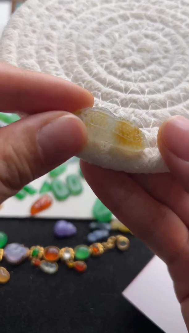 定制翡翠未镶嵌黄花生450+45-lqy