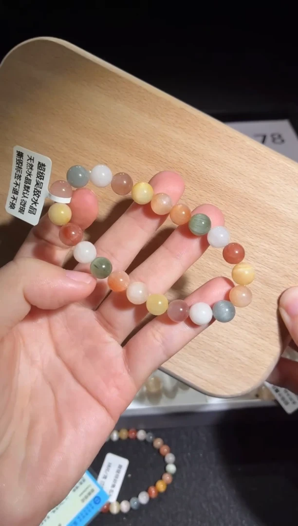 未镶嵌手链水晶74号  多样性发一C  8+