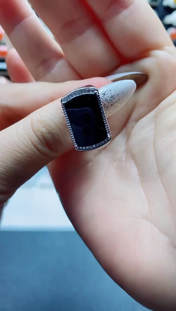 未镶嵌戒指翡翠纯天然A货翡翠男戒