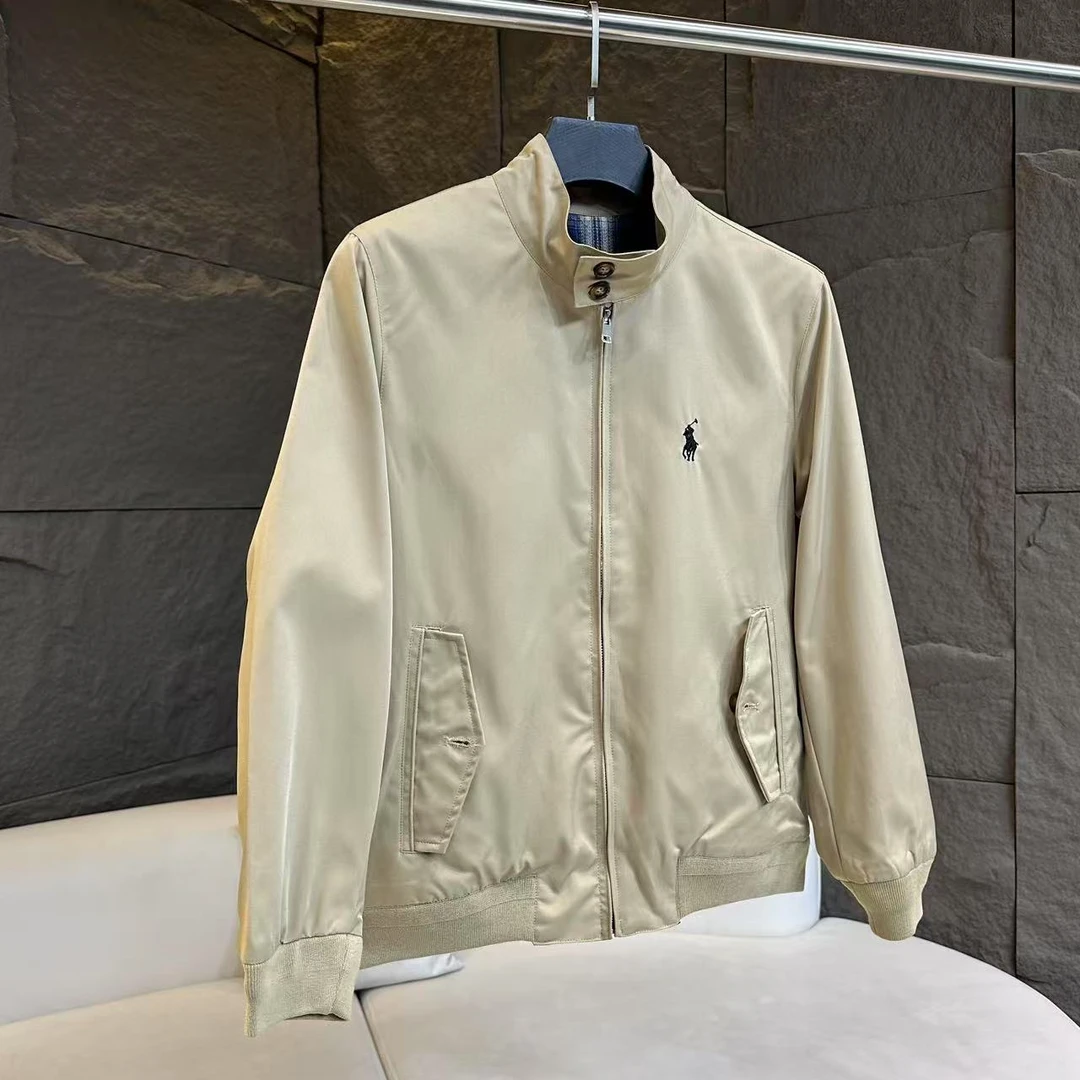 春季新款刺绣飞行立领夹克-t