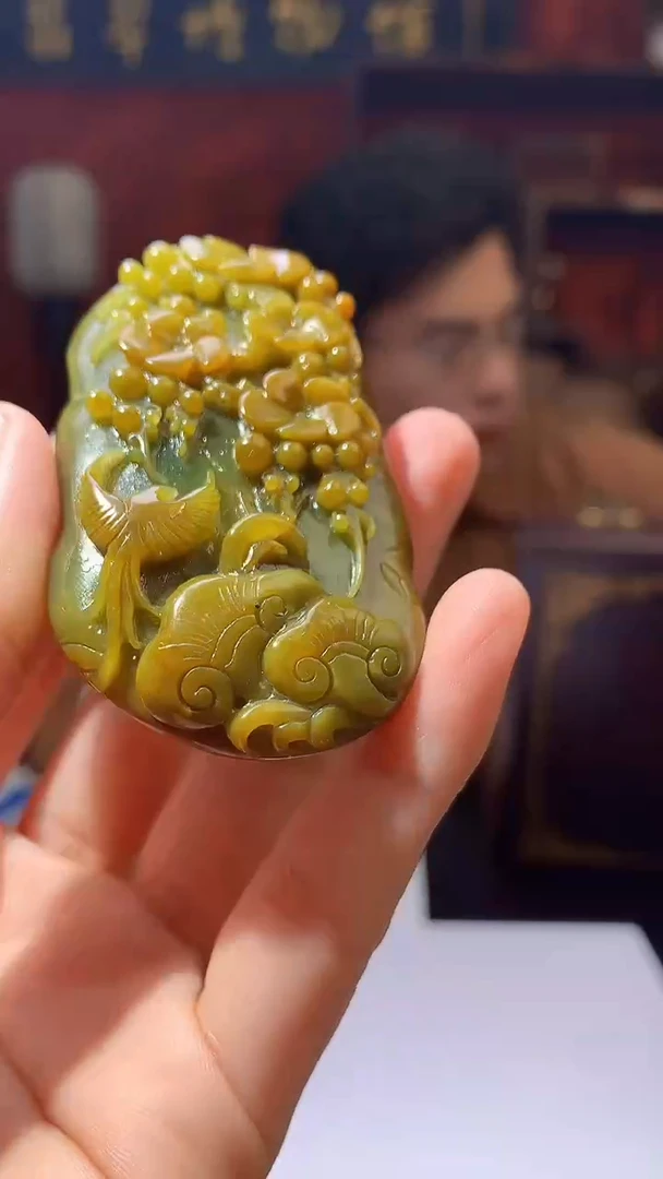 【闪购商品】定制翡翠未镶嵌1002hm-毛货挂件44