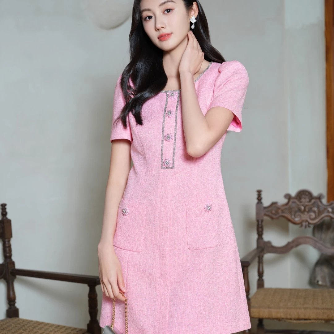 COCOON带钻连衣裙24204BC022341043