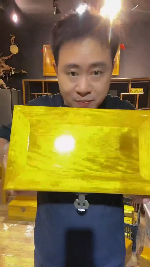 木金丝楠木制品箱子带底座隔层32*18*20
