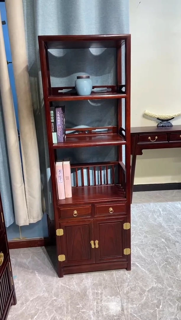 黑酸枝木类成套家具168书柜