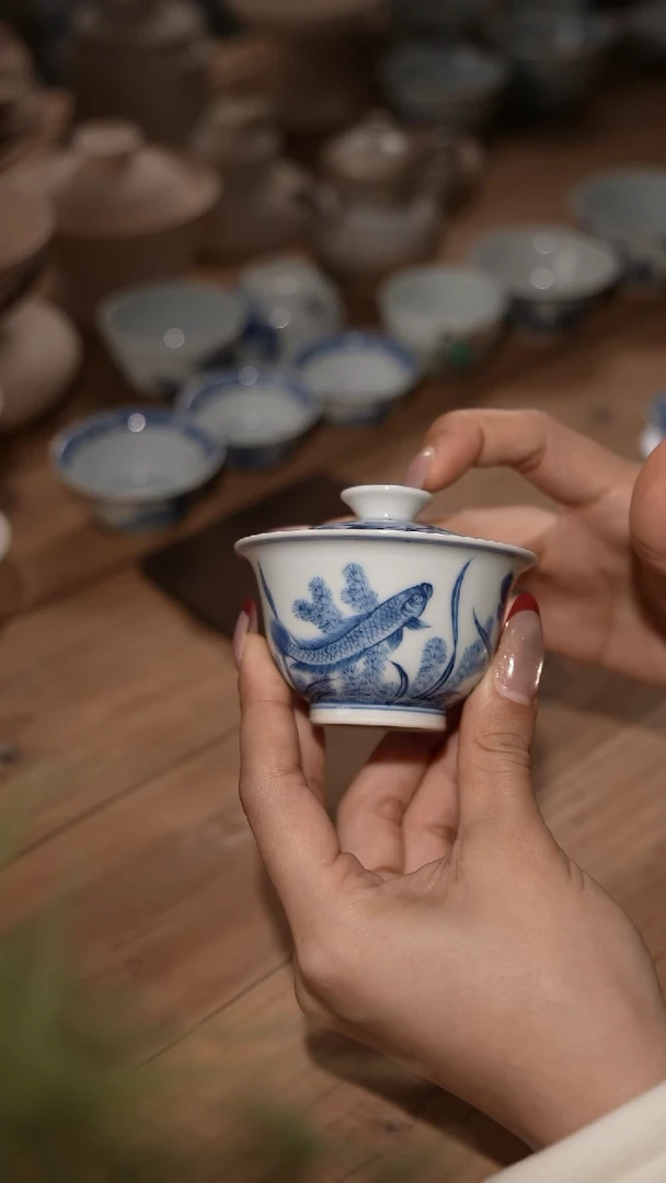 杯子陶景德镇陶瓷摆件