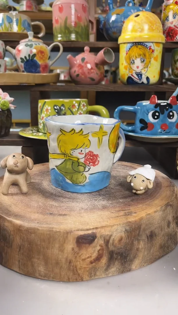 杯子景德镇手工手绘陶瓷