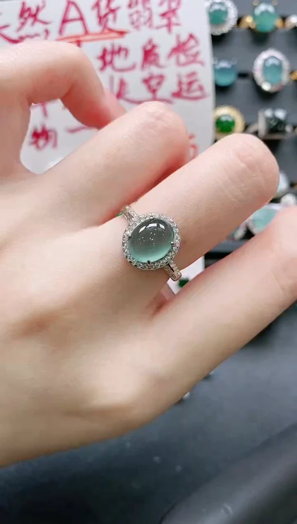 【闪购商品】翡翠戒指银S925镶嵌11111111