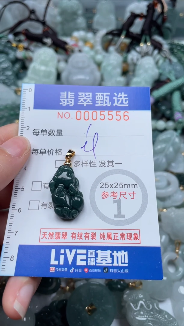 【闪购商品】翡翠颈饰未镶嵌00..5556