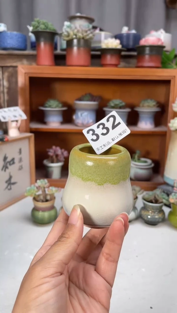 瓷片332知木小芳花盆
