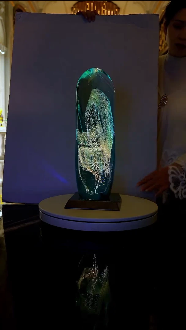 摆件月虹艺术摆件T132+AJ1619029灯底座黑色