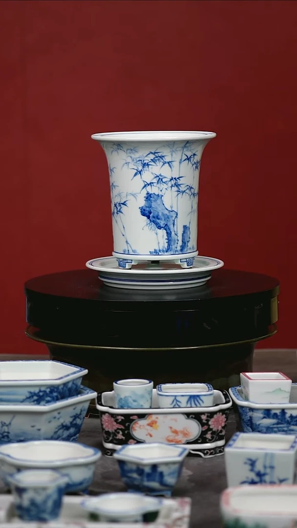 其他陶瓷名家之作小号兰花盆