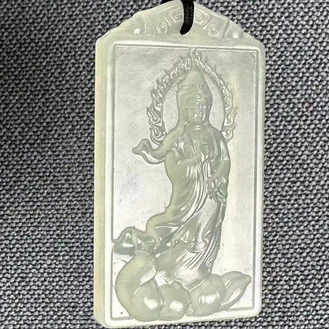 王总专属618入围岫玉老坑冰种观音【多样性发货颜色微差拍一发一】