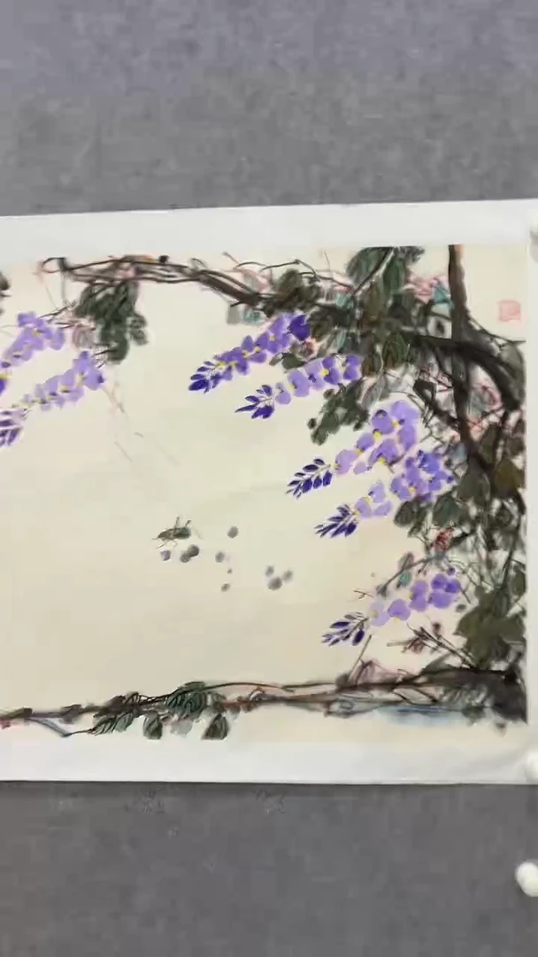 国画李纲-8平尺-花鸟作品-金